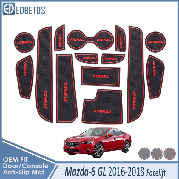 

car gadget pad for 6 2016 2017 2018 facelift gl gj 3 atenza sedan wagon accessories gel pad rubber gate slot mat cup mat