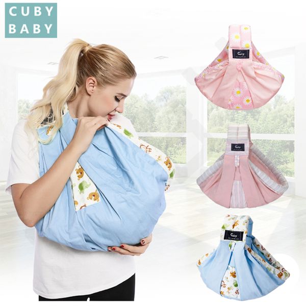 

2019 cuby baby sling print front carry baby wrap cotton wrap soft nursing newborns and breastfeeding ergonomics 30kg