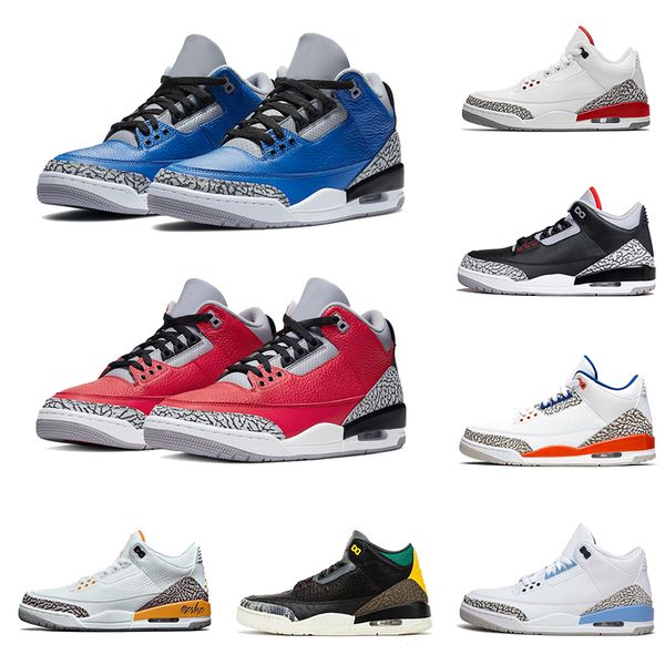 

retro mens basketball shoes 3 3s animal instinct varsity royal bulls red black cement knicks rivals pure white air sport sneakers trainers