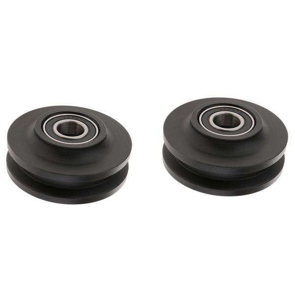 

2xsliding barn door wheel closet hardware roller cabinet window pulley 7x4cm