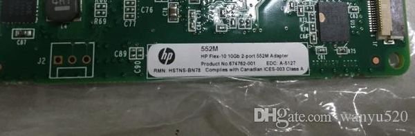 

100% проверенная работа идеально подходит для оригинальной сетевой карты hp nc552m 10gb blade fiber 610609-b21 674762-001