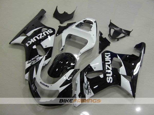 

новая abs для мотоциклов обтекатели комплект, пригодный для suzuki gsx-r600 gsx-r750 600 750 k1 2001 2002 2003 01 02 03 черный белый