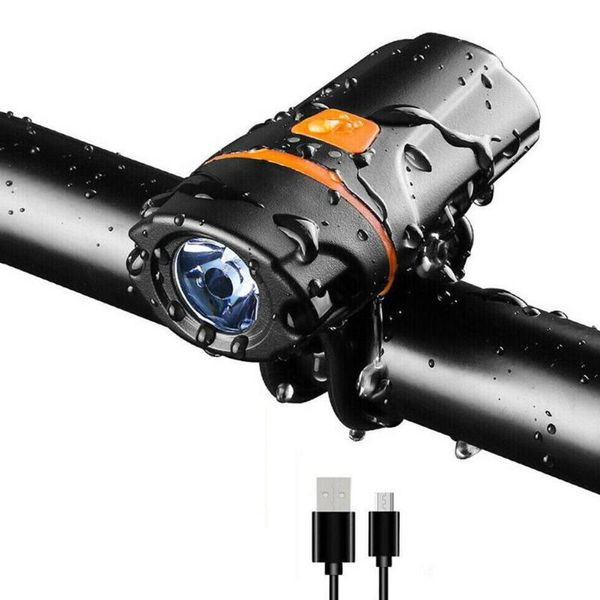 

1200 lumens bicycle front light bike headlight led usb rechargeable lamp