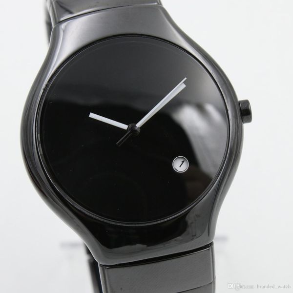 

rad true 40mm limited ladies watch round r27653172 date ceramic black quartz movement luxury womens fashion watches, Slivery;brown