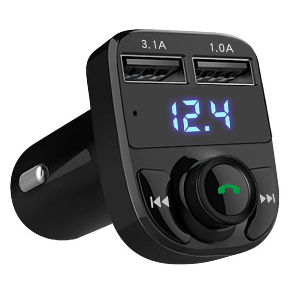 

hy-82 car mp3 player dual usb charger fm transmitter aux modulator 3.1a quick charge support handsvolume control car player