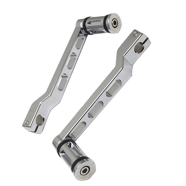 

chrome aluminum heel toe shift lever with shifter peg for harley touring 2008-2016