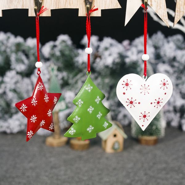 

christmas bell pendant iron christmas decor for home tree ornaments xmas gifts