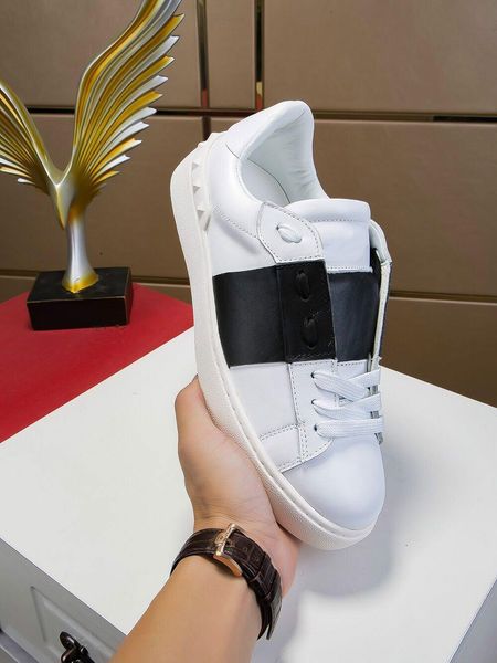 

sell man woman casual shoes outdoors fashion designer camouflage superstar rivets sneaker 35-44 165830, Black