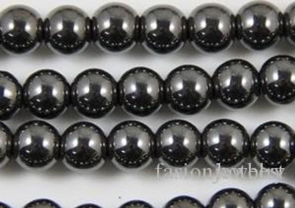 

f3522 8mm good black hematite loose ball beads crystal findings fit diy bracelet bead for bracelet ale diy findings jewelry r62