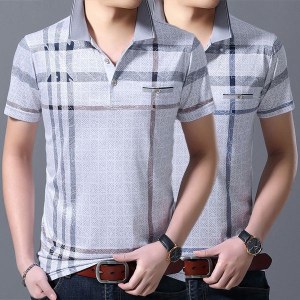 

shanghai new europe sang 2020 летняя мужская футболка с отложным воротником и короткими рукавами, White;black