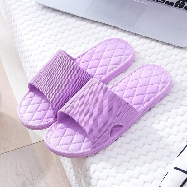 

home slippers lovers summer bathroom slippers women indoor beach shoes round toe slip-on flat heel 2020 women summer, Black