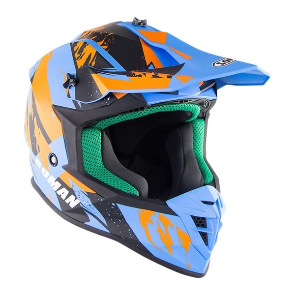 

модульная flip up передней мотоцикл мотоциклетного crash helmet dual козырек синий