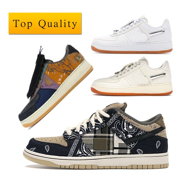 

sb dunk low travis scotts cactus jack strangelove af100 sail man and women sneaker us5.5-12 styleÂ ct2552-800