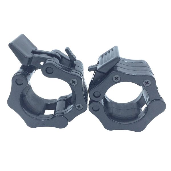 

2pcs workout dumbbell plastic locking spin clip gym fitness strength training 50mm weight lifting bar collars barbell clamps