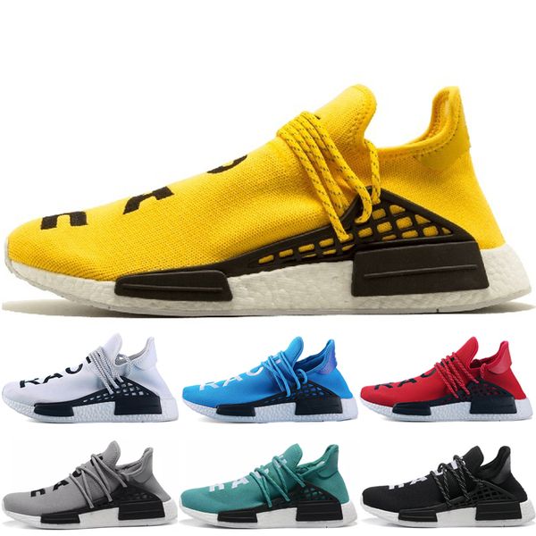 

adidas nmd human race новое прибытие человеческой расы фаррелл уильямс мужчины кроссовки желтый синий красный серый черный зеленый женщины м