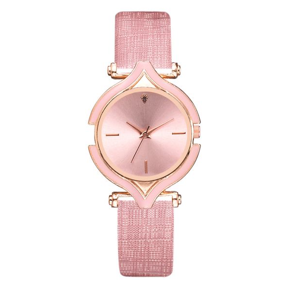 

simple fashion ladies watch luxur solid color adies watch buckle casual quartz women's sports watches zegarek damski, Slivery;brown