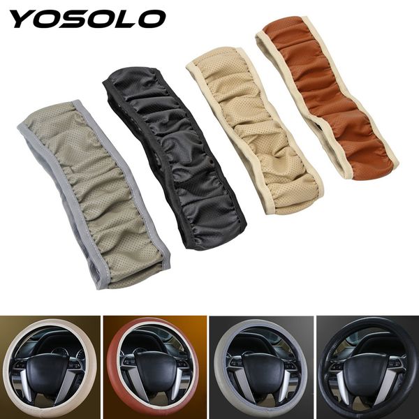 

yosolo car steering wheel cover diy car steering-wheel cover car-styling leather universal accessories for focus 2