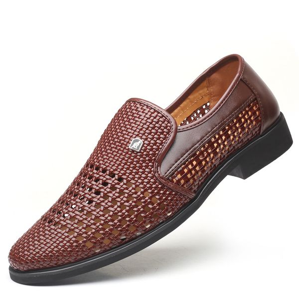 

summer grade leather designer slippers comfortable slippers boy woven shoes indoor flip-flops outdoor beach flip-flops sandals