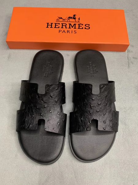 

luxury designer men's women's summer sandals beach slide luxury slippers women designer shoes leather 36-46-12, Black