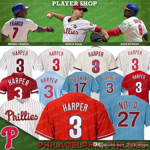 

bryce 3 harper Philadelphia jerseys Phillies 17 Rhys Hoskins 27 Aaron Nola 7 Maikel Franco 150th
