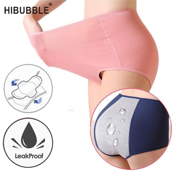 

women's panties cotton physiological period leak proof menstrual breathable seamless soft fabric women underwear breifs, Black;pink