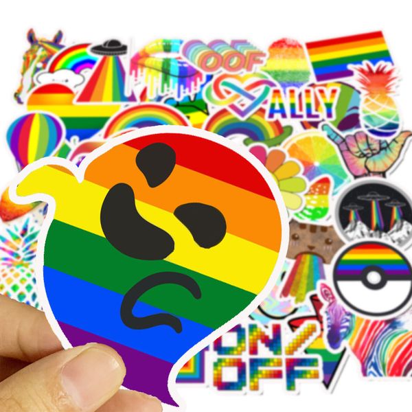 

50pcs/set colorful cool cute anime stickers skateboard lapsticker rock english sticker kids toys vsco stickers toy for children
