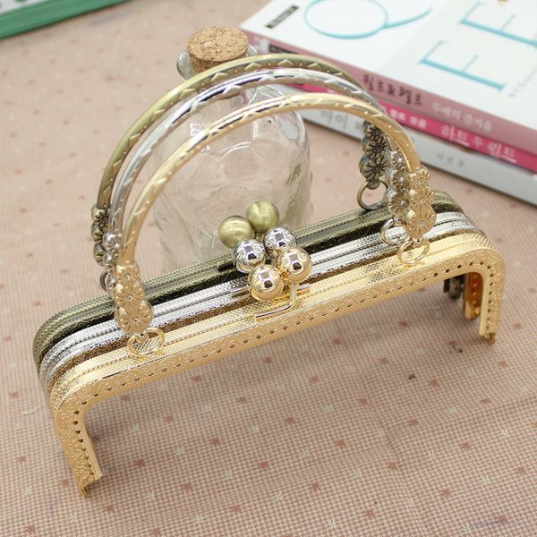 

bronze silver golden square 3 a surname floret hand exy gold 18/20cm manual diy luggage and bags hinge, Black