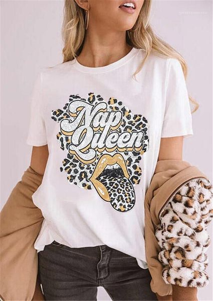 

print t shirt womens summer short sleeve shirts fashion tshirt cotton t shirts ladies tees plus size women nap queen lips, White