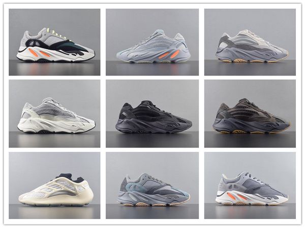 

2019 stock x kanye west 700 v2 wave runner vanta 3m carbon blue black running shoes mens womens 700s inertia designer sneakers trainers