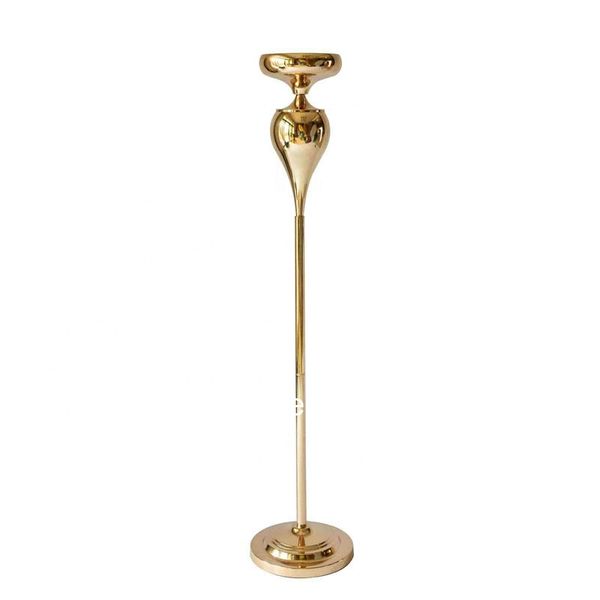 

10pcs)mental chorme gold flower metal centerpiece stands for wedding table and flower senyu2001