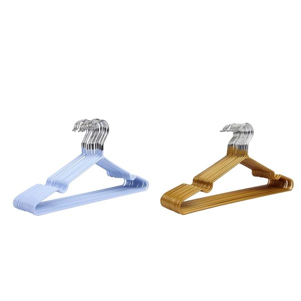 

20pcs pvc coated steel clothes hanger heavy duty clothing coat hanging rack