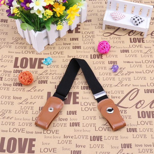 

children's buckle-traceless invisible lazy children's buckle-traceless belt invisible lazy elastic band elastic band belt, Black