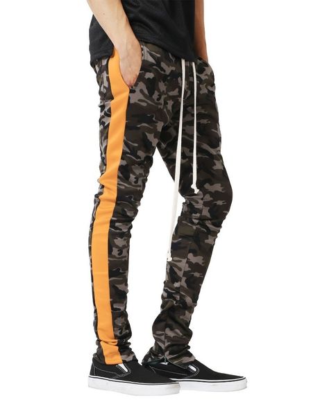 

2019 men pantalon stripes side men pants zipper sweatpants pants joggers streetwear hop camouflage hip hombre trousers emnai, Black