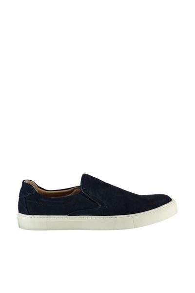 

pearl genuine leather navy blue men 's sneaker 120120244034, Black