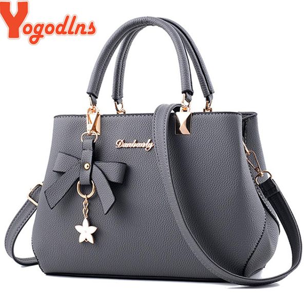 

yogodlns new 2019 elegant shoulder bag women designer luxury handbags women bags plum bow sweet messenger crossbody bag sh190710