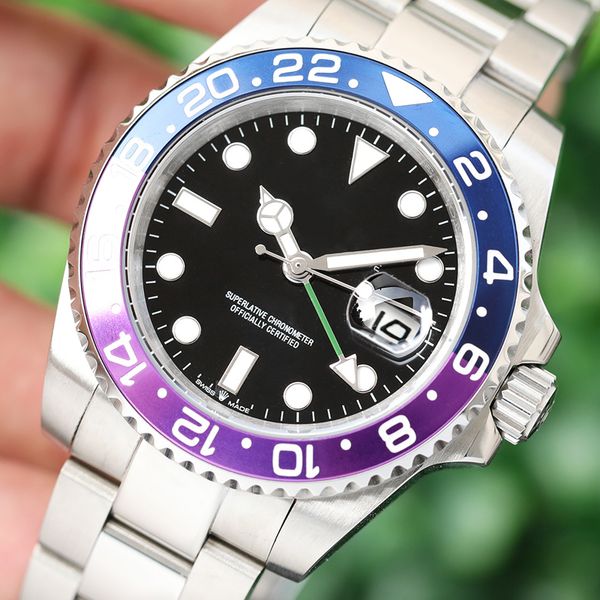 

фиолетовые автоматические часы высокого качества 41601 известных механических дизайнерские мужских часы мастера montre наручных часов для му, Slivery;brown