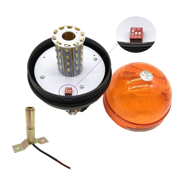 

40 led car led rotating flashing amber beacon car warning light emergency flashing light safety-signal for tractor truck s
