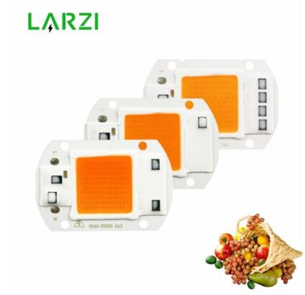 

led grow light chip 10w 20w 30w 50w 220v-240v cob grow light chip full spectrum 380nm-840nm for indoor plant seedling grow and flower