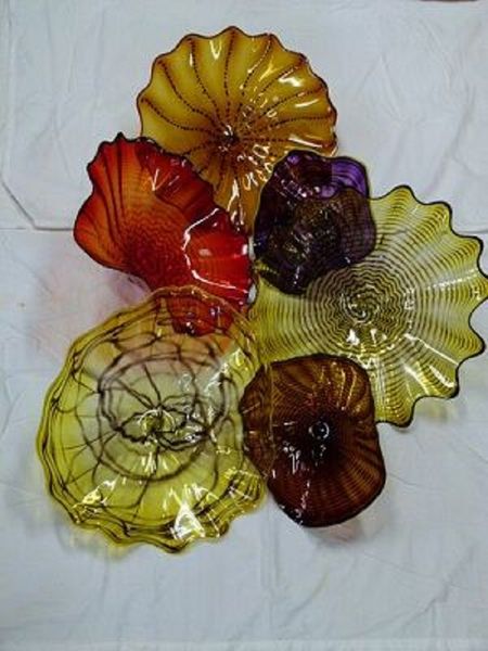 2019 Moroccan Designed Decorative Blown Glass Plate Murano