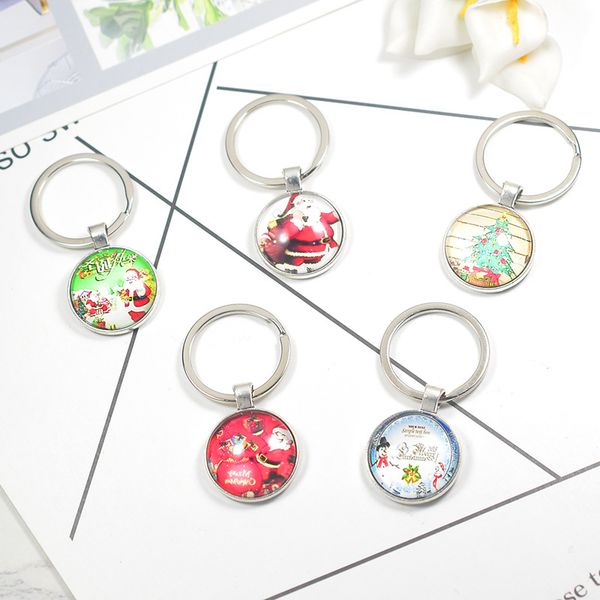 

пряжка для ключей 2019 новый стиль аксессуаров сумка кулон кольцо мода санта-клаус серии многие стиль брелки рождественские украшения 1 49wz