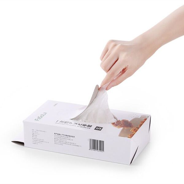 

одноразовые перчатки 100шт защитные перчатки прозрачные пищевые продукты питания класс пвх порошок бесплатно перчатки для бытовой кухни хлеб