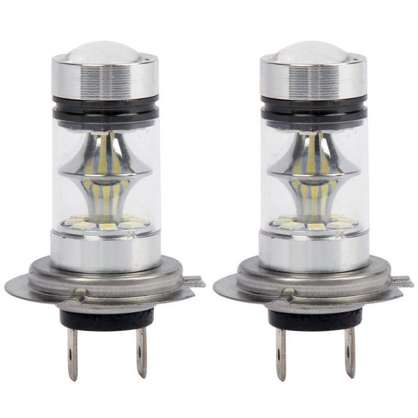 

1 pair high power led h7 bulb 100w 20led car fog light lamp headlights 6000k white