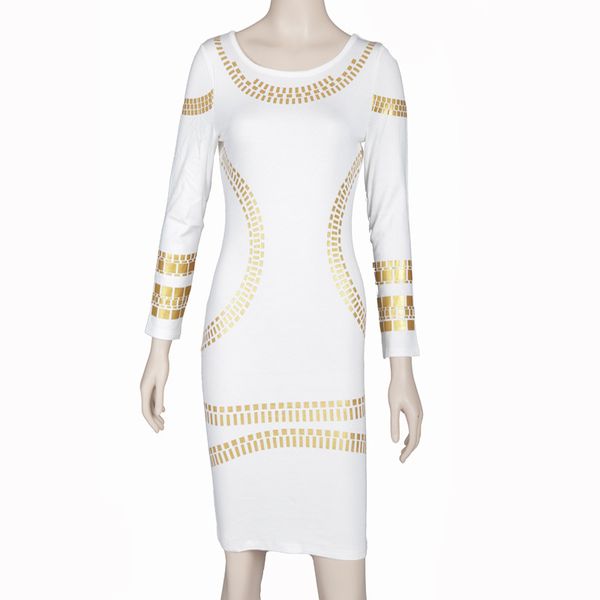 

fashion womens designer dress luxury printed clothes long dress street style round neck wearing for women 3 colors size s-2xl, Black;gray