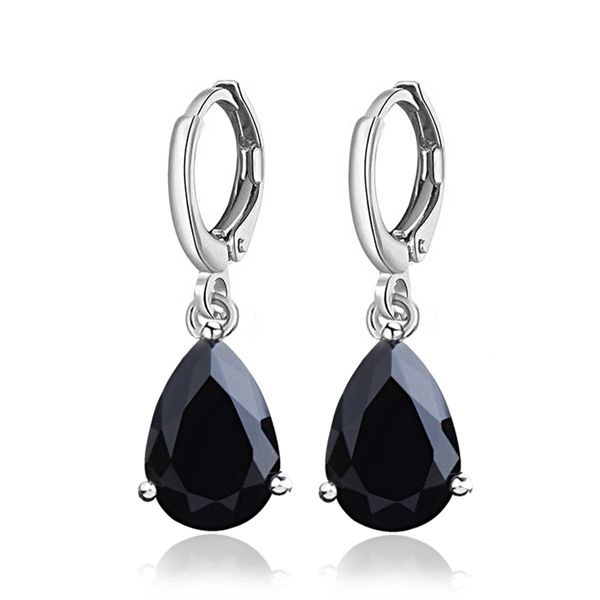 

waterdrop cz zircon jewelry long silver-color dangle earrings brincos pendiente for women gifts boucle d'oreille, Golden;silver
