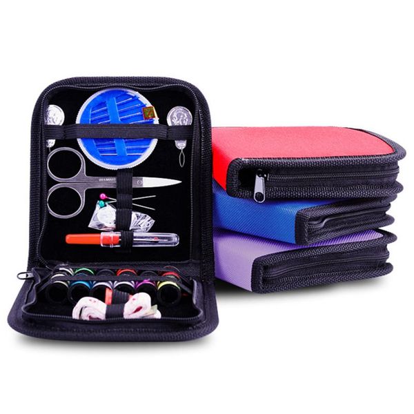 

portable travel sewing kit needle threader sewing box knitting quilting stitching embroidery craft tools sets 2020, Black
