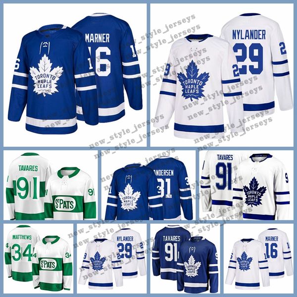

Andersen 91 John Tavares jersey Toronto Maple Leafs 34 Auston Matthews 16 Mitch Marner 43 Nazem Kadri Hockey Jerseys 29 William Nylander