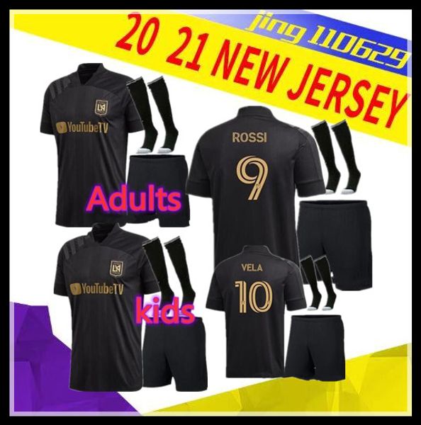 

MEN KIDS KIT 2020 LAFC футбол Джерси 20 21 Лос-Анджелес ФК молодежи Карлос Вела GABER ROSSI футбола Джерси рубашка