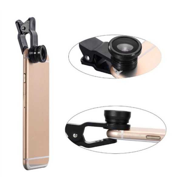 

три в одном телефонный объектив fisheye / wide / telephoto lens