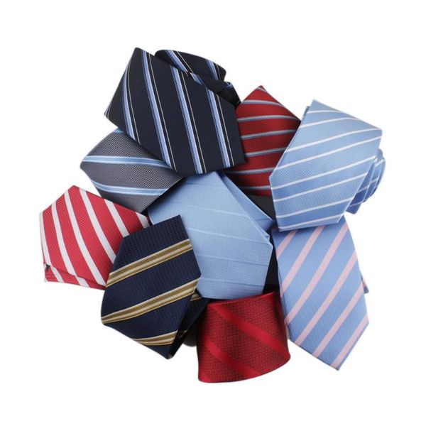 

50 styles men's ties solid color stripe flower floral 7cm jacquard necktie accessories daily wear cravat wedding party gift 278, Black;blue