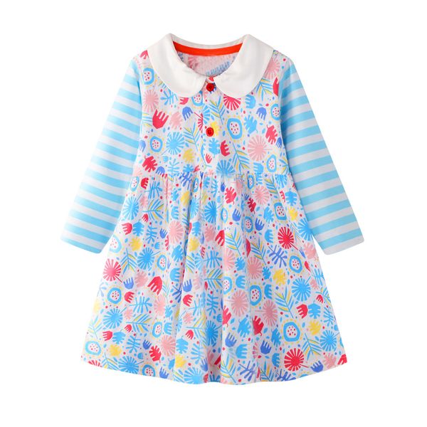 

дети детские девушки одеваются повседневная полосатый мультфильм принцесса платье одежда нарядах vestidos infantil детская одежда sukienki d, Red;yellow